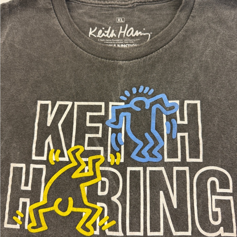 Keith Haring Gray Graphic Tee - Short Sleeve